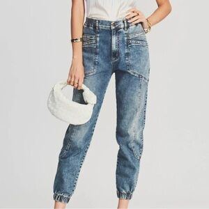 Retrofete- Jean Medium Wash Denim Myla Jogger Pants